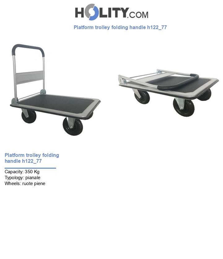 Platform trolley folding handle h122_77