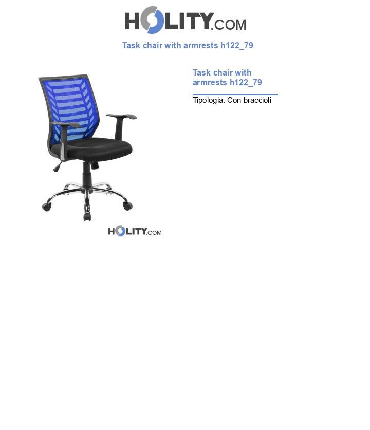 Task chair with armrests h122_79