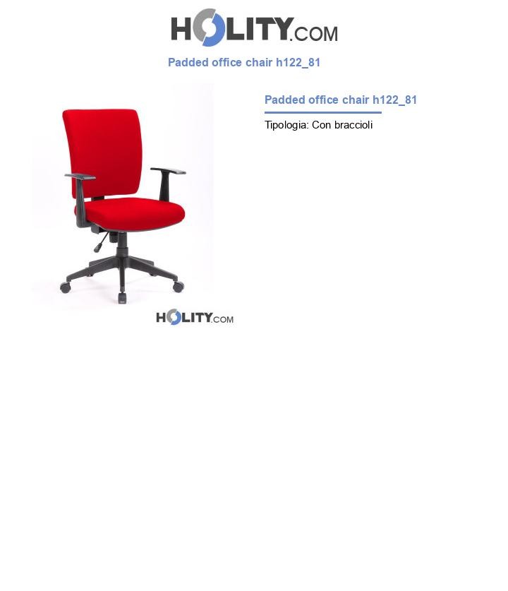 Padded office chair h122_81