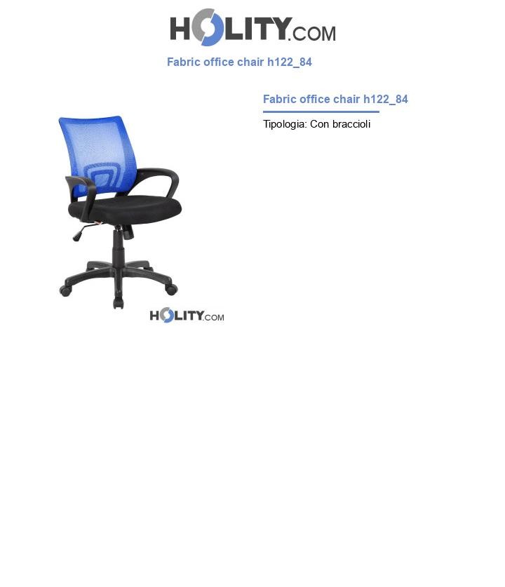 Fabric office chair h122_84