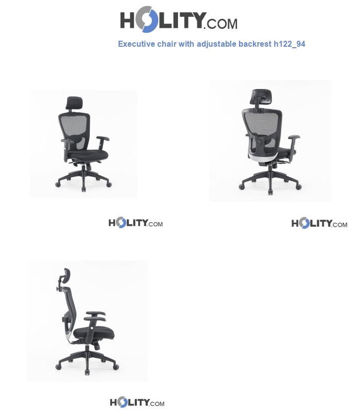 Executive chair with adjustable backrest h122_94