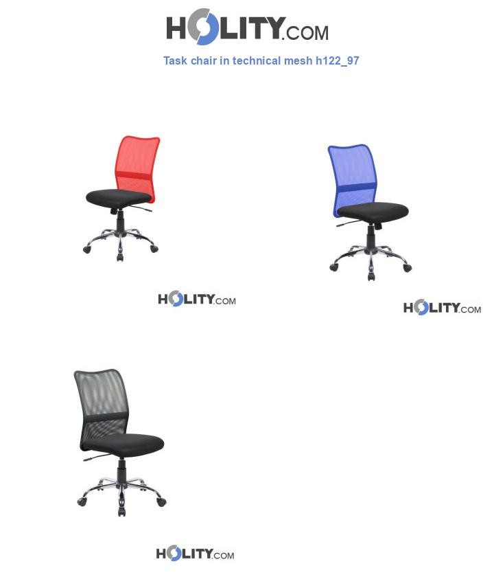 Task chair in technical mesh h122_97