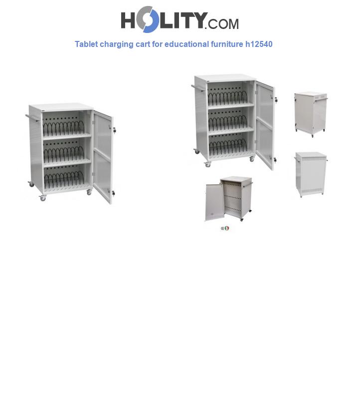 Tablet charging cart for educational furniture h12540