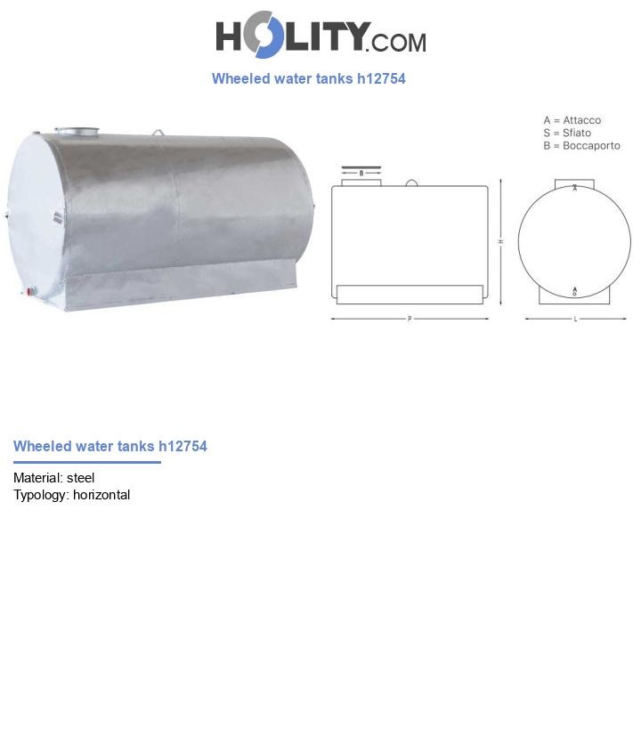 Wheeled water tanks h12754