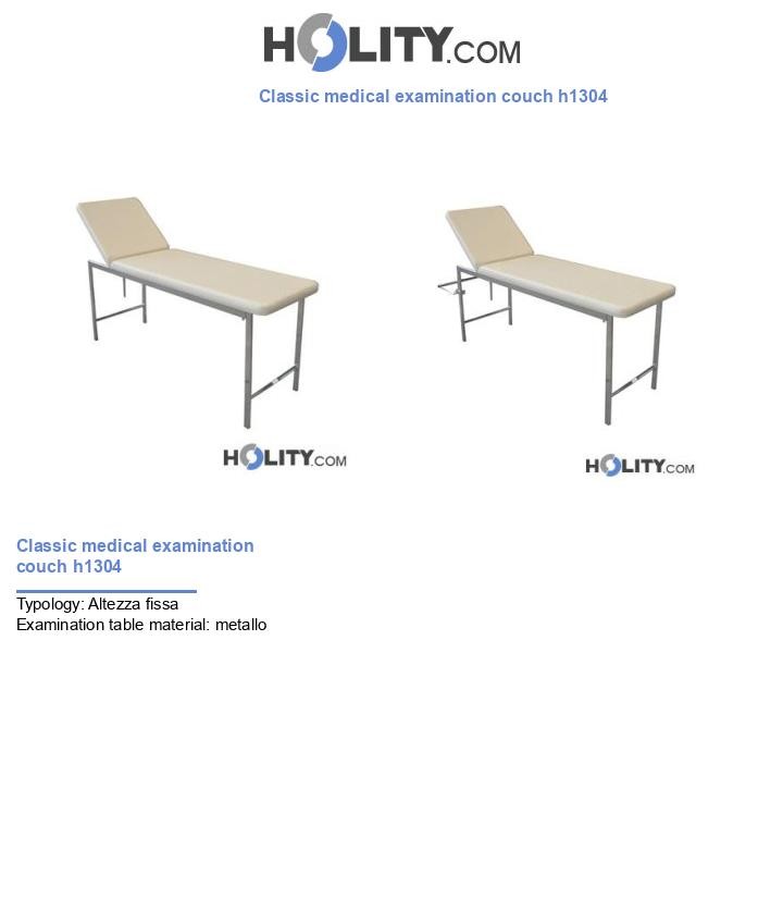 Classic medical examination couch h1304