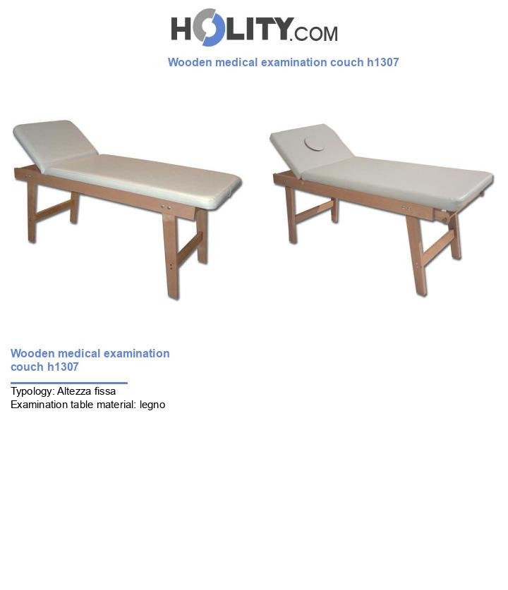 Wooden medical examination couch h1307