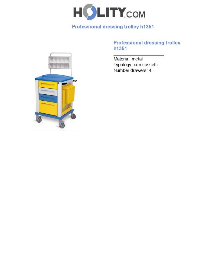 Professional dressing trolley h1351