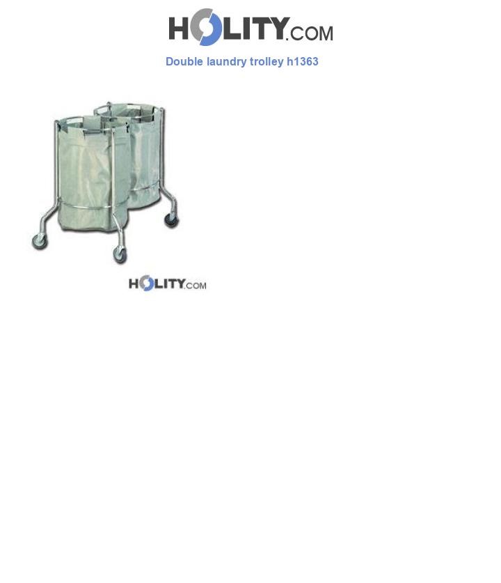 Double laundry trolley h1363