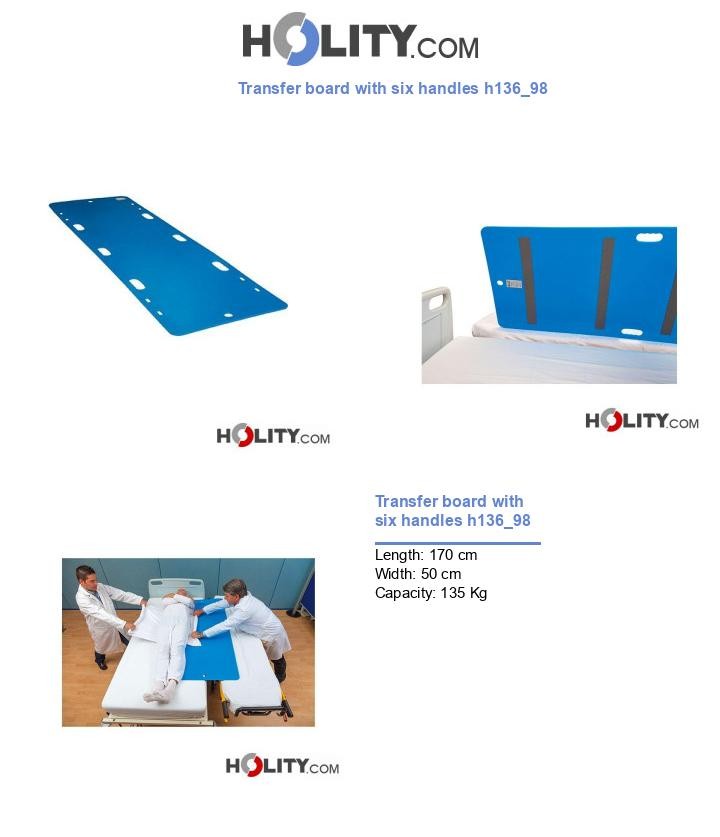 Transfer board with six handles h136_98