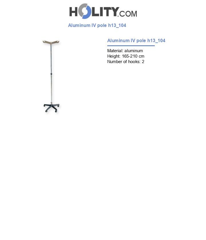 Aluminum IV pole h13_104