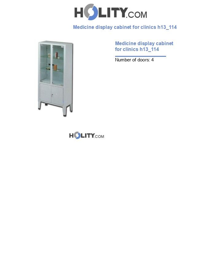 Medicine display cabinet for clinics h13_114