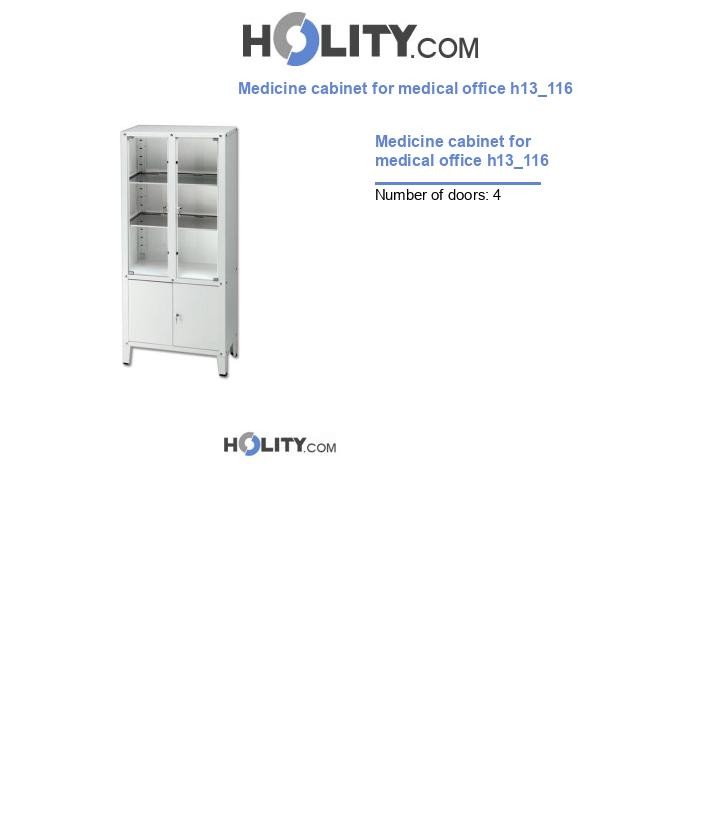 Medicine cabinet for medical office h13_116