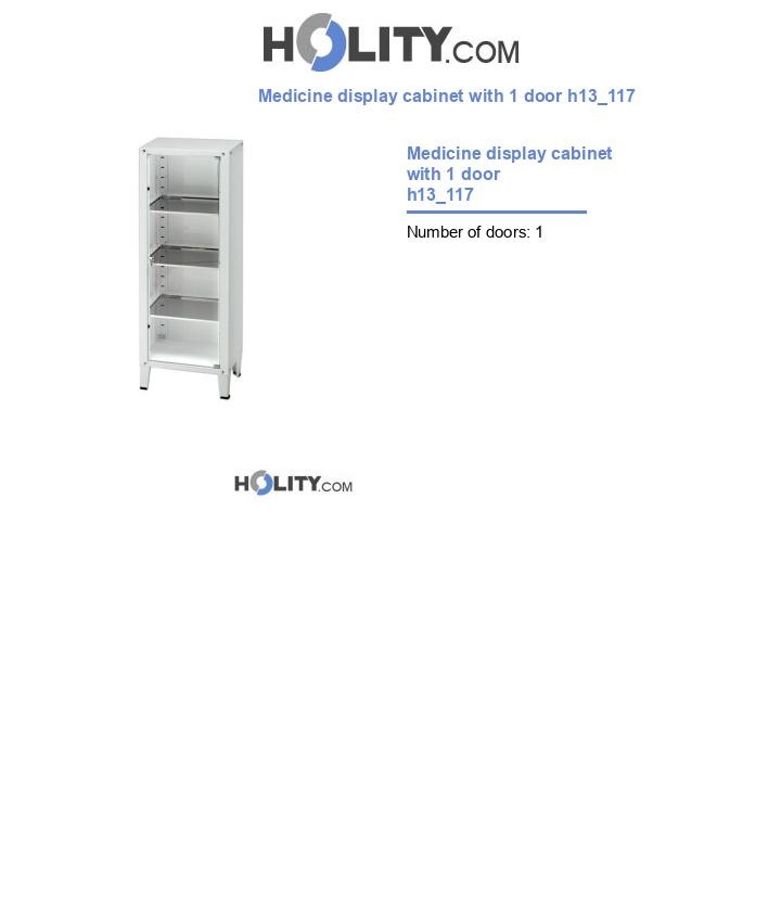 Medicine display cabinet with 1 door h13_117