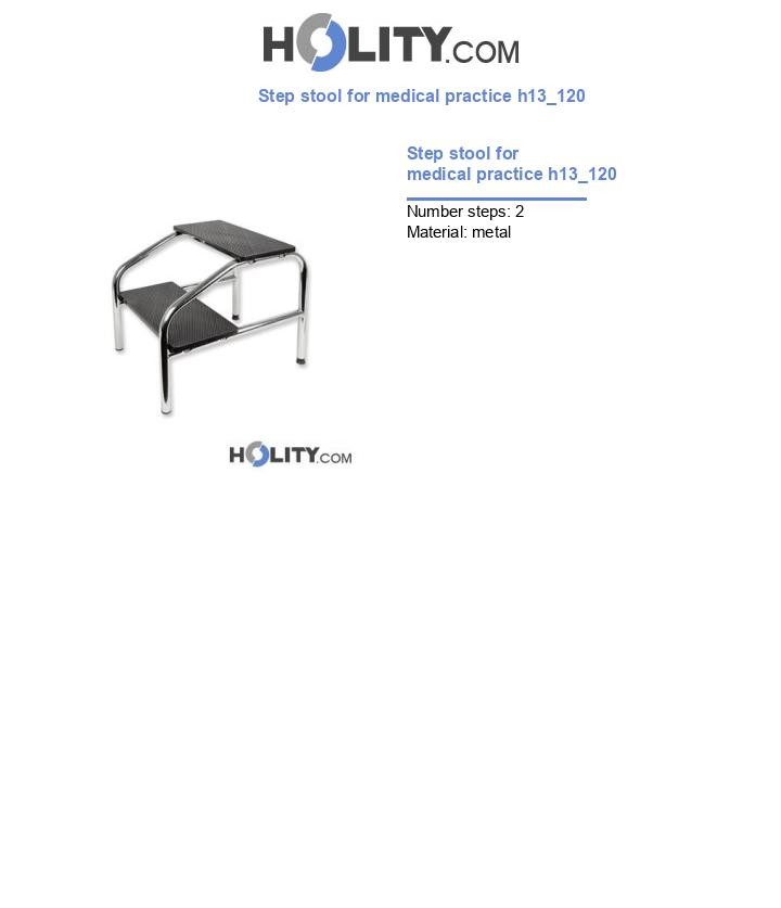 Step stool for medical practice h13_120
