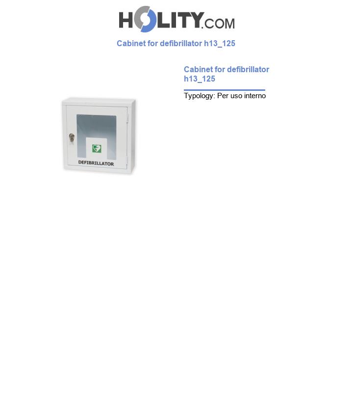 Cabinet for defibrillator h13_125