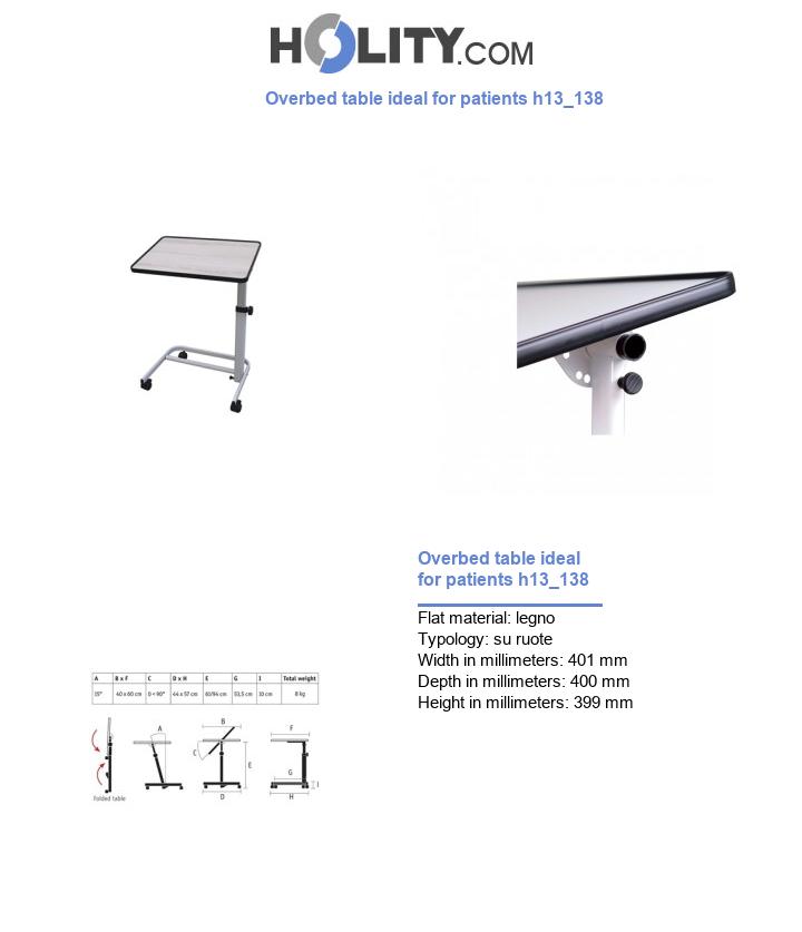 Overbed table ideal for patients h13_138