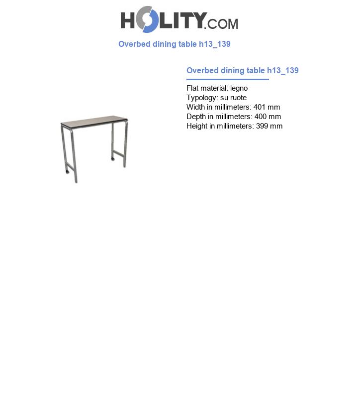 Overbed dining table h13_139