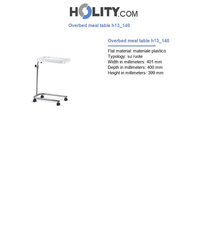 Overbed meal table h13_140
