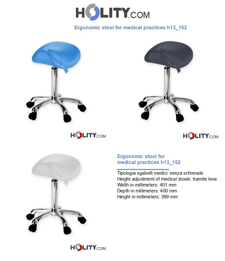 Ergonomic stool for medical practices h13_152