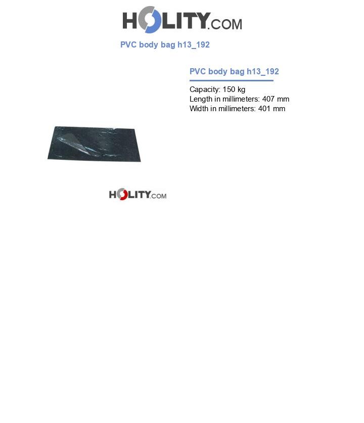 PVC body bag h13_192