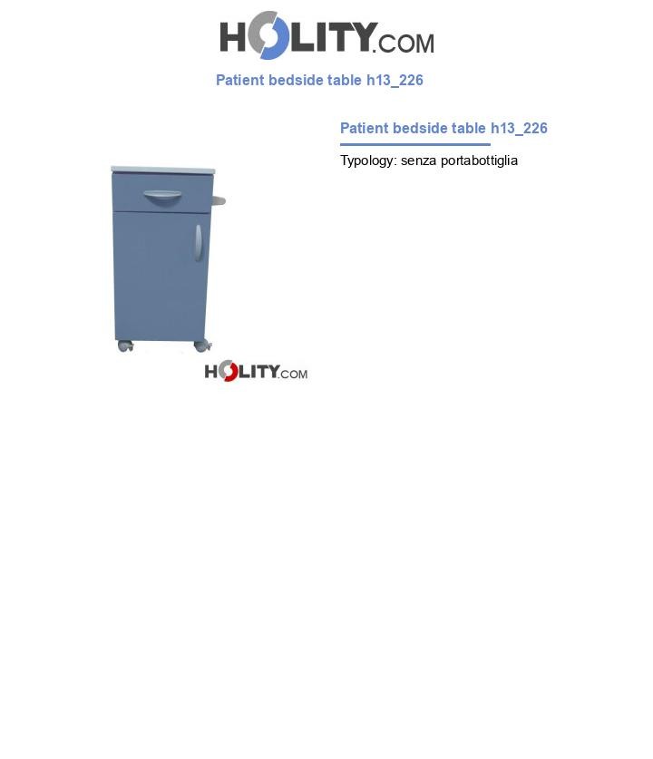 Patient bedside table h13_226