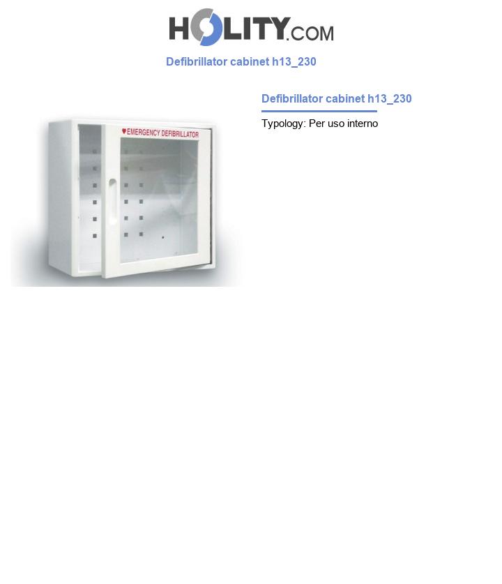 Defibrillator cabinet h13_230
