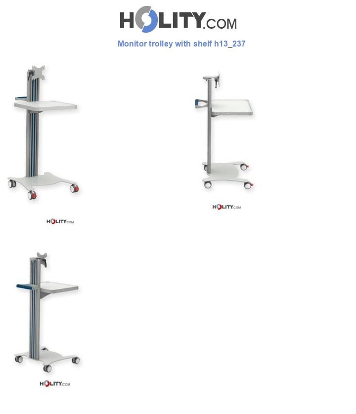 Monitor trolley with shelf h13_237