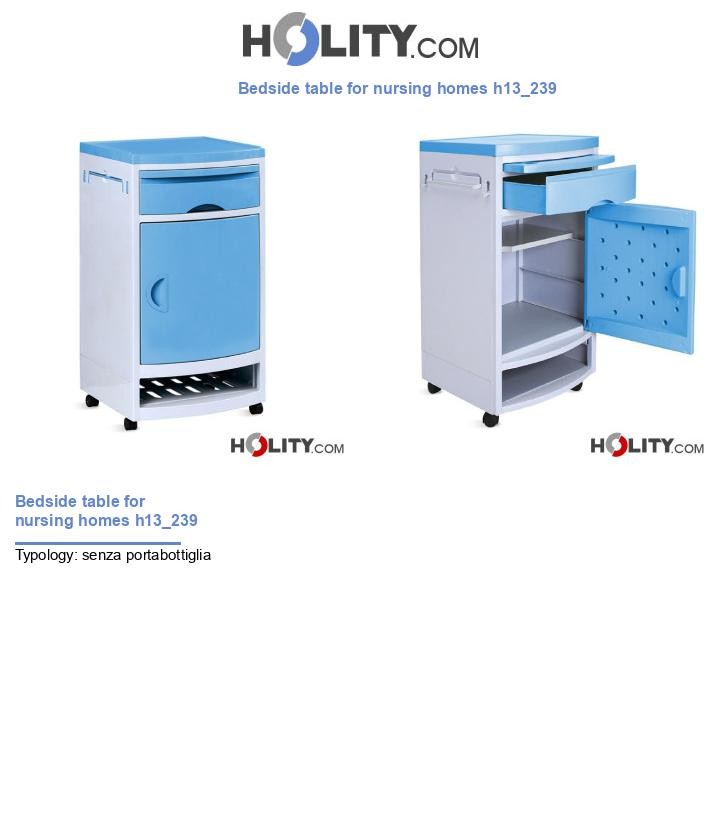 Bedside table for nursing homes h13_239