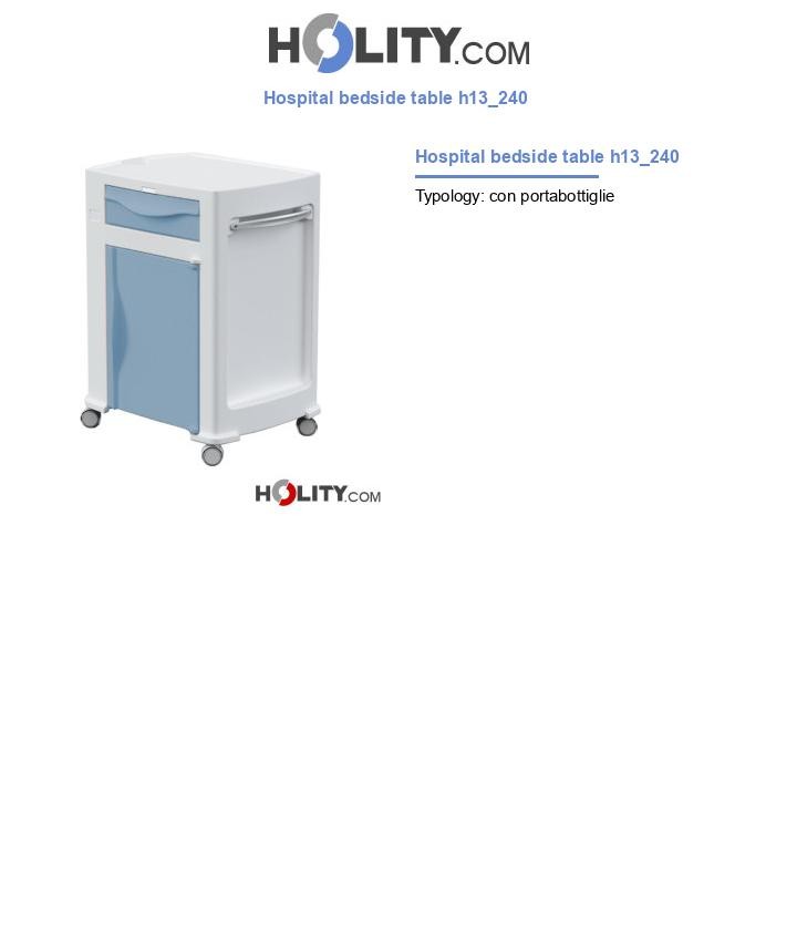 Hospital bedside table h13_240