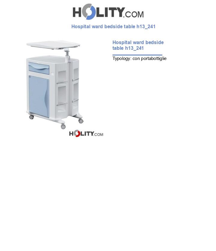 Hospital ward bedside table h13_241