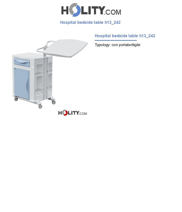 Hospital bedside table h13_242