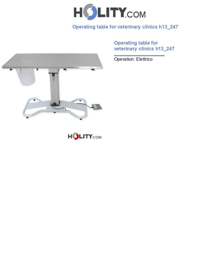Operating table for veterinary clinics h13_247