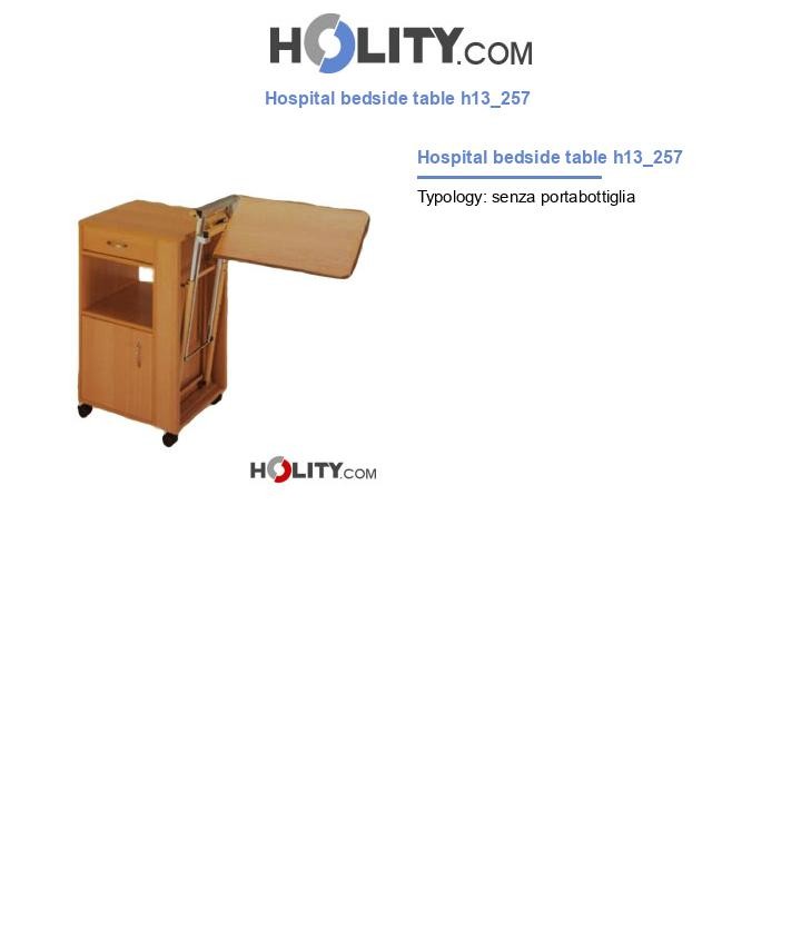 Hospital bedside table h13_257