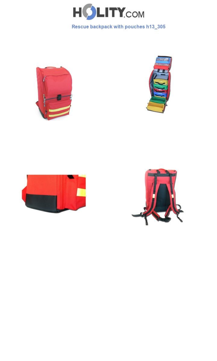 Rescue backpack with pouches h13_305
