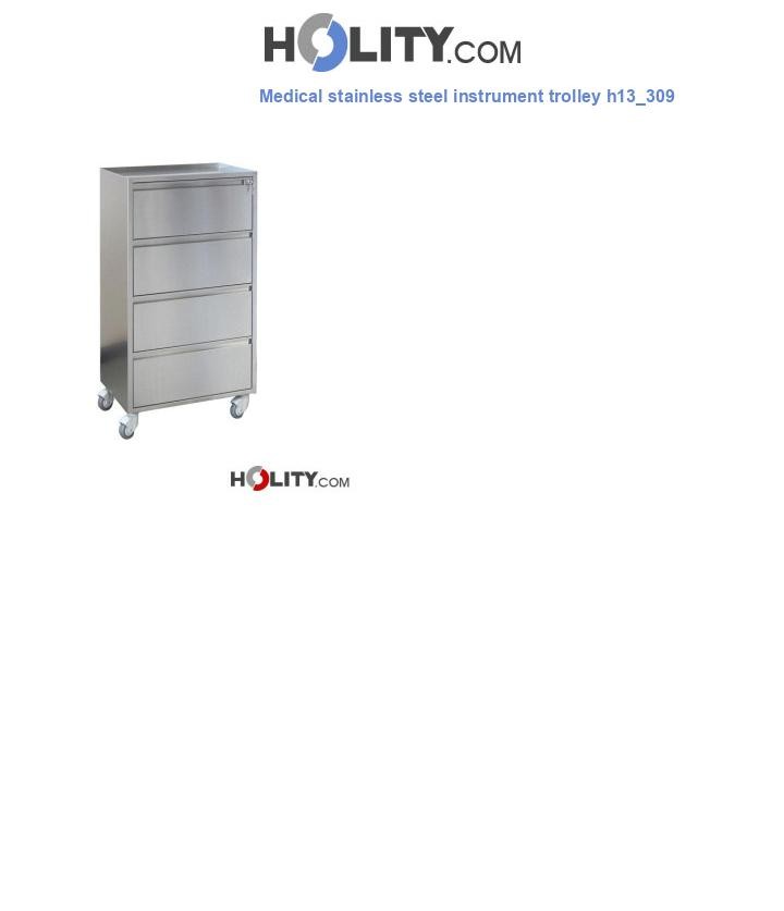 Medical stainless steel instrument trolley h13_309