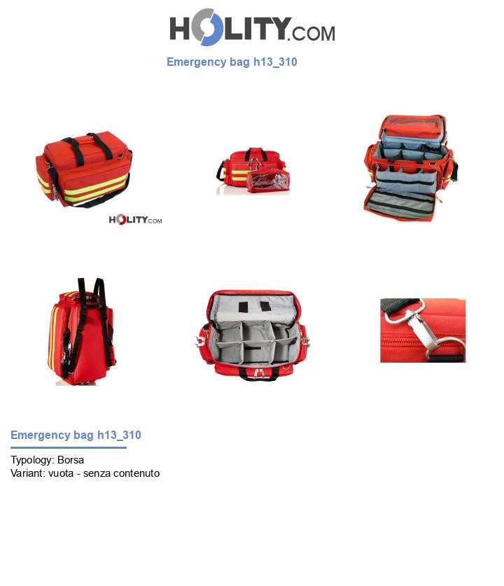 Emergency bag h13_310