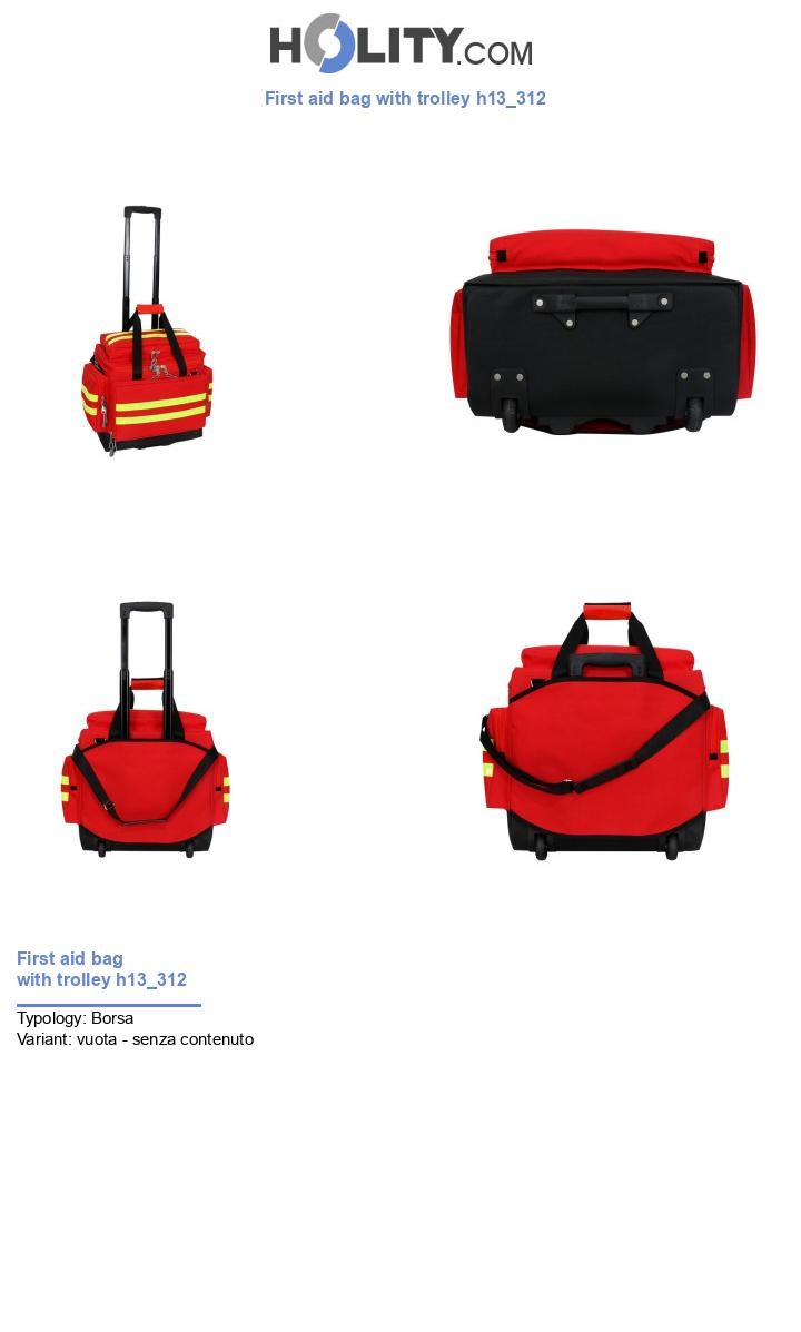 First aid bag with trolley h13_312