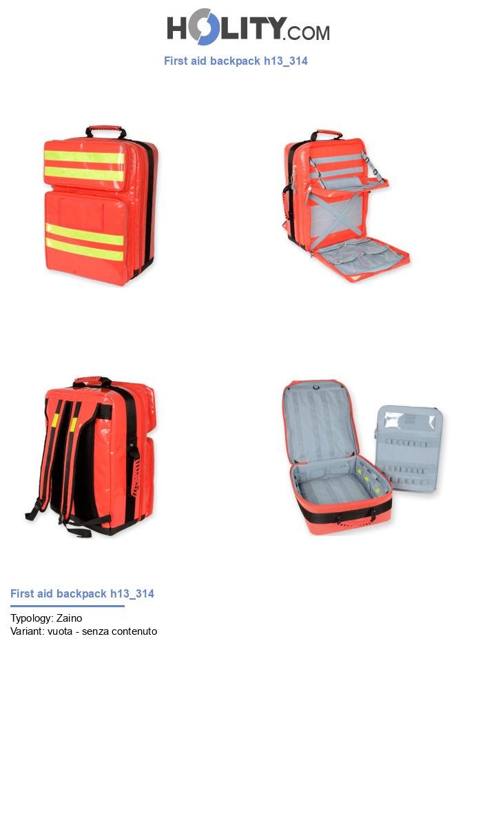 First aid backpack h13_314