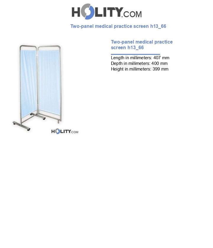 Two-panel medical practice screen h13_66
