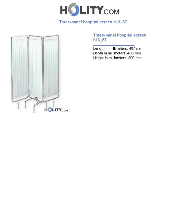 Three-panel hospital screen h13_67