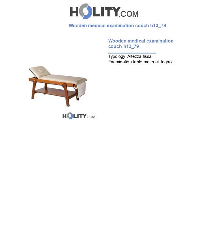Wooden medical examination couch h13_79