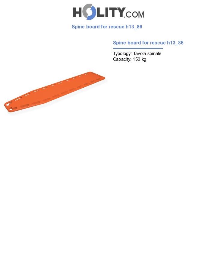 Spine board for rescue h13_86
