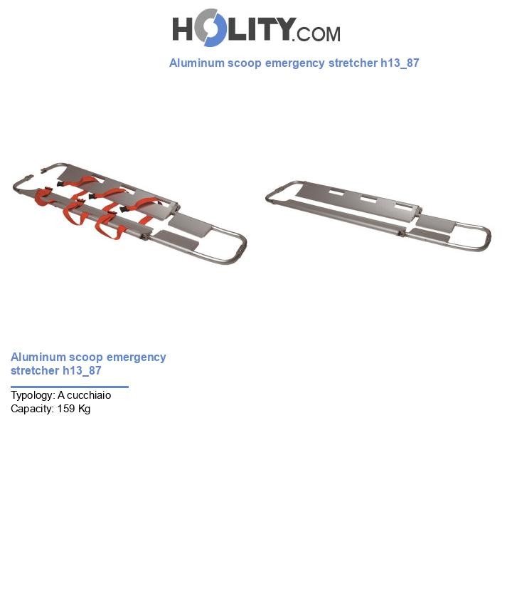 Aluminum scoop emergency stretcher h13_87