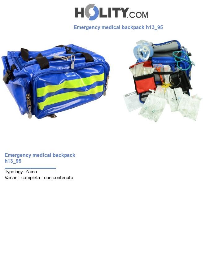 Emergency medical backpack h13_95