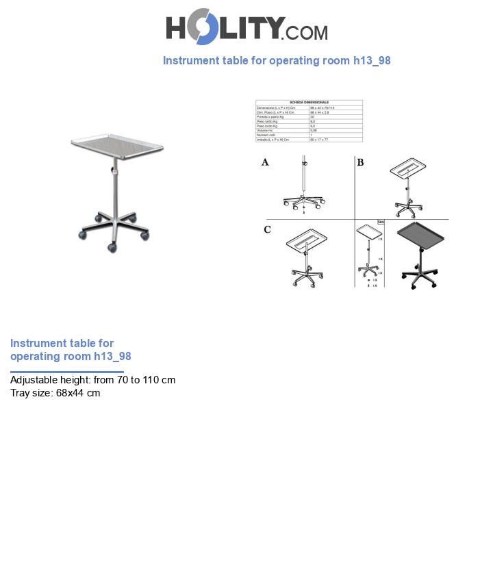 Instrument table for operating room h13_98