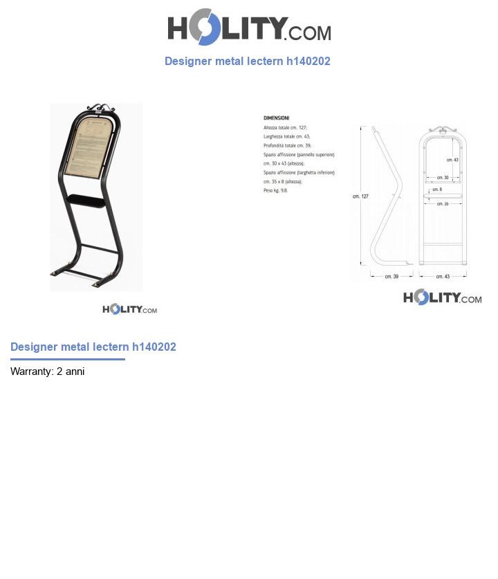 Designer metal lectern h140202