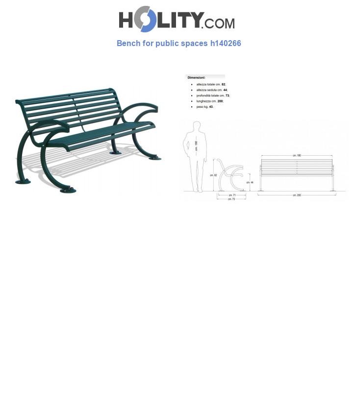 Bench for public spaces h140266