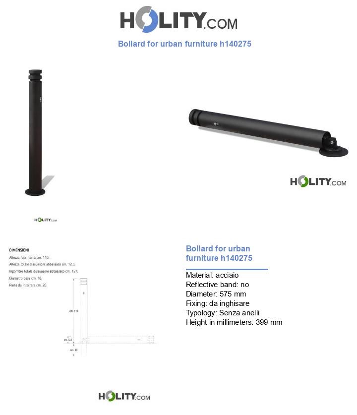Bollard for urban furniture h140275