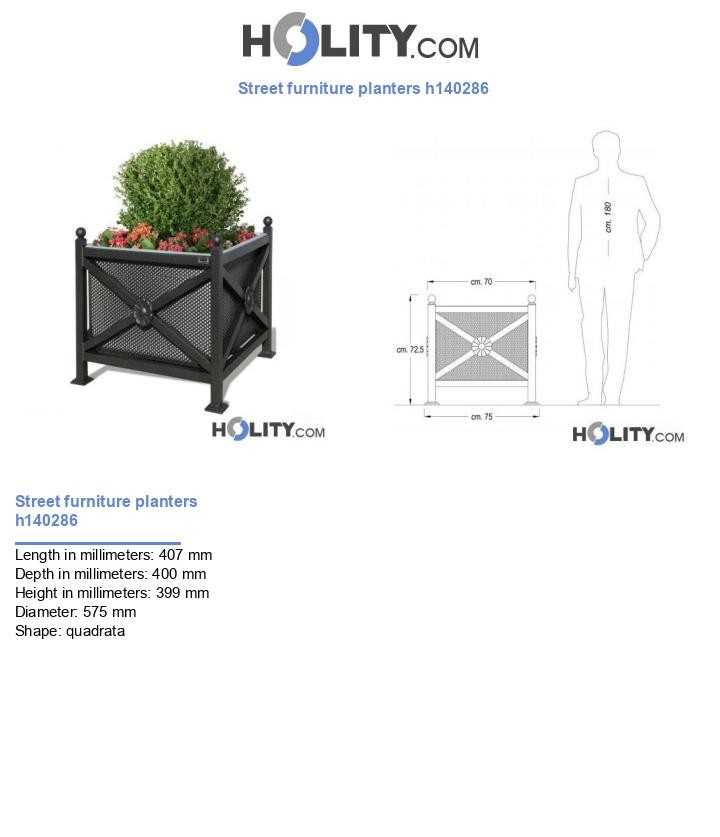 Street furniture planters h140286