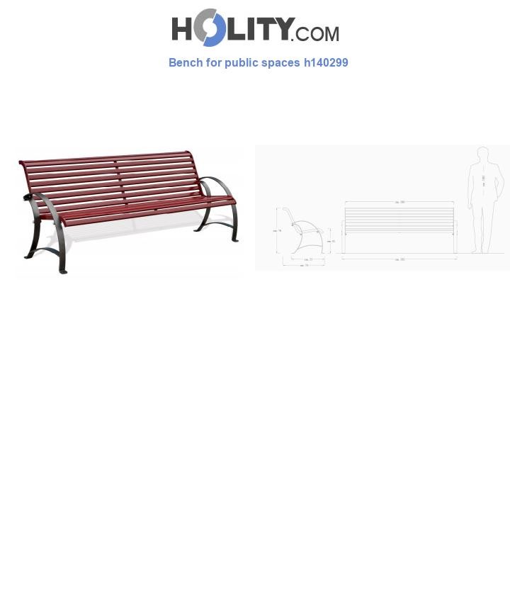 Bench for public spaces h140299
